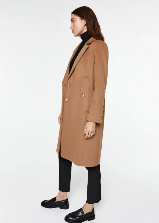 Manteau cape en laine et cachemire noir