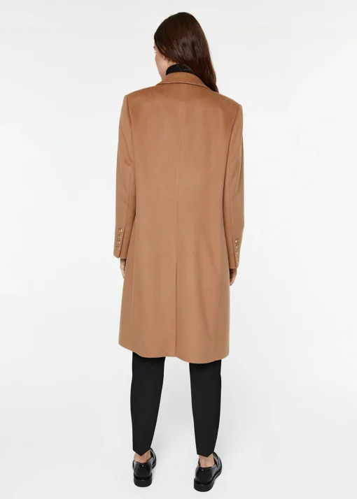 Manteau cape en laine et cachemire noir
