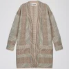 Manteau ethnique en maille
