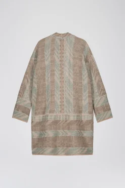 Manteau ethnique en maille