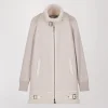 Manteau long aviateur beton