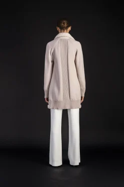 Manteau long aviateur beton