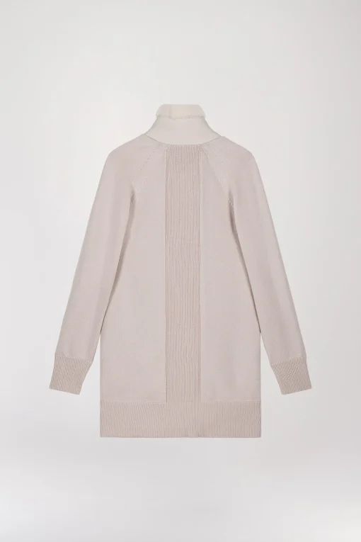 Manteau long aviateur beton