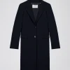Manteau long marine
