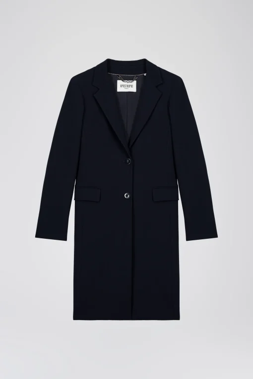 Manteau long marine