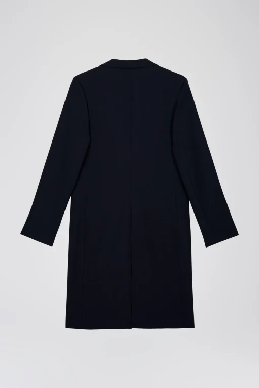 Manteau long marine
