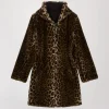 Manteau léopard reversible