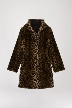 Manteau léopard reversible