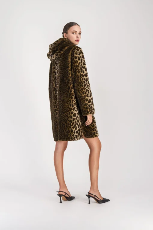 Manteau léopard reversible