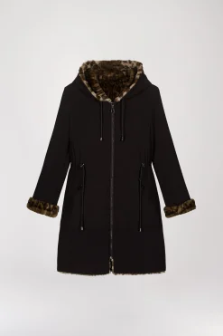 Manteau léopard reversible