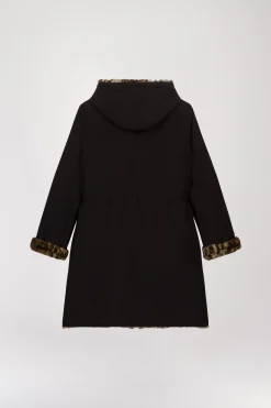 Manteau léopard reversible