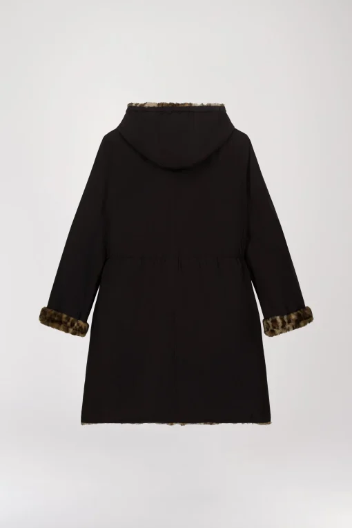 Manteau léopard reversible