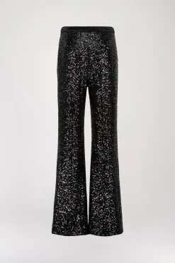 Pantalon à sequins noirs