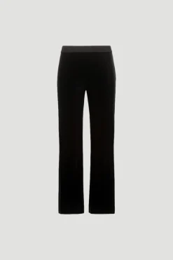 Pantalon court en velours noir