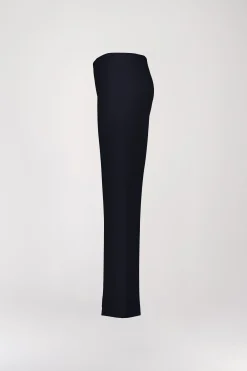 Pantalon droit à plis marine
