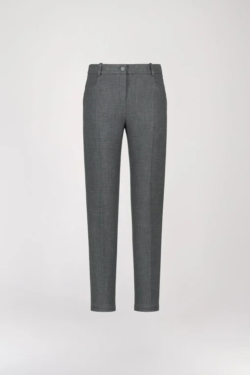 Pantalon droit gris