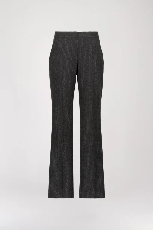Pantalon Droit Gris Moyen