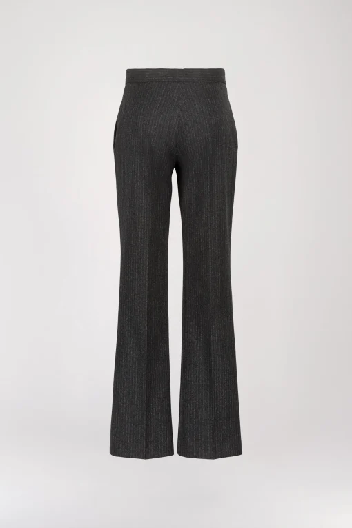 Pantalon Droit Gris Moyen