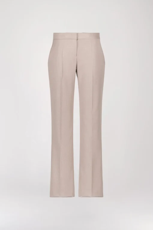 Pantalon Droit Taupe Moyen