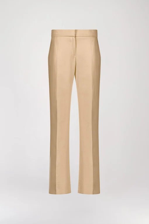 Pantalon en lin beige