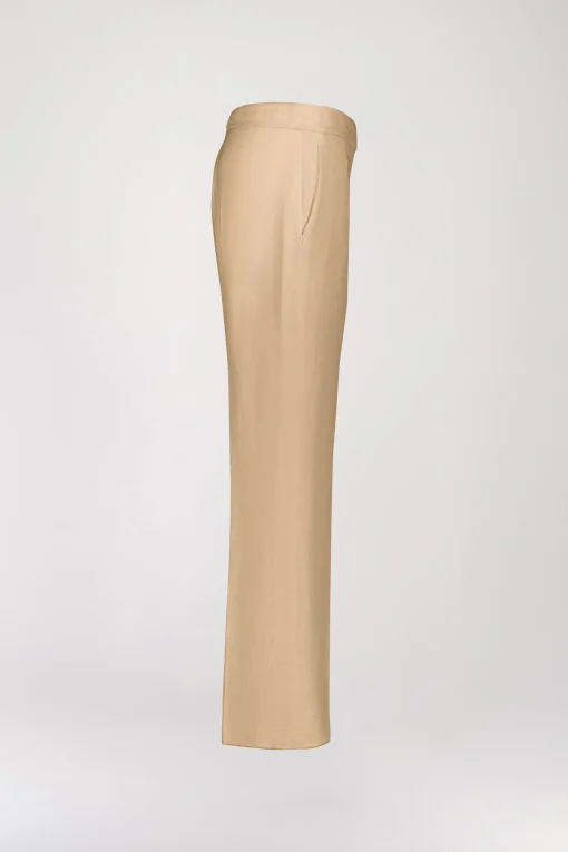 Pantalon en lin beige