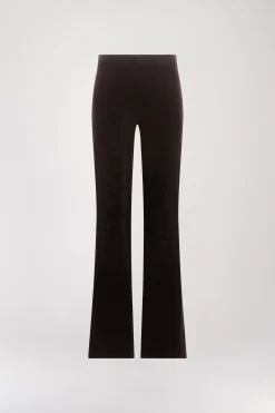 Pantalon en velours ebene
