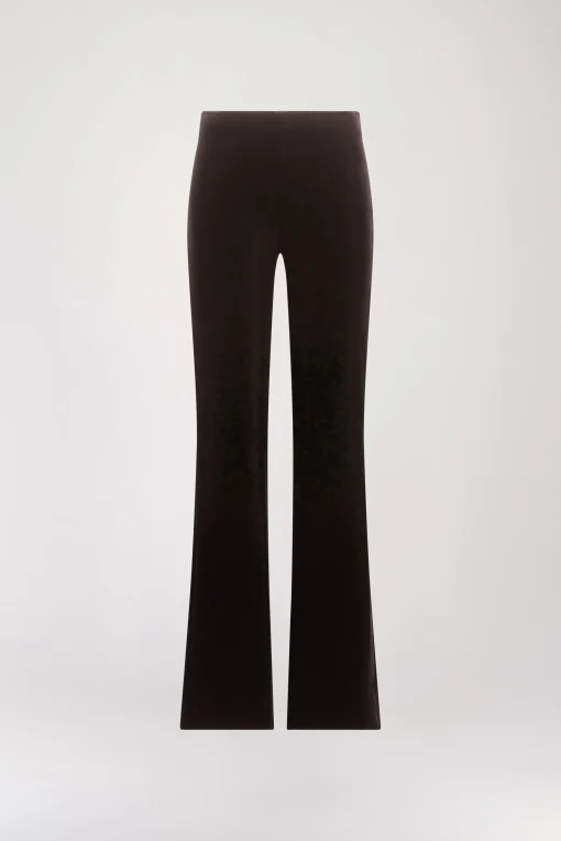 Pantalon en velours ebene