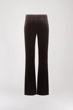 Pantalon en velours ebene