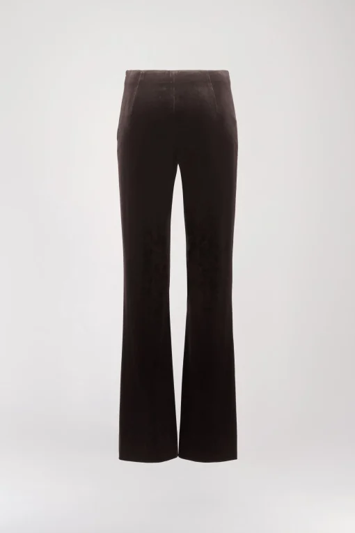 Pantalon en velours ebene