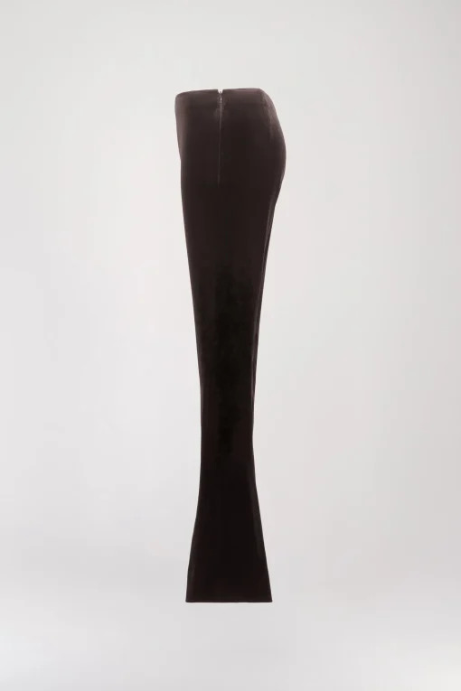 Pantalon en velours ebene
