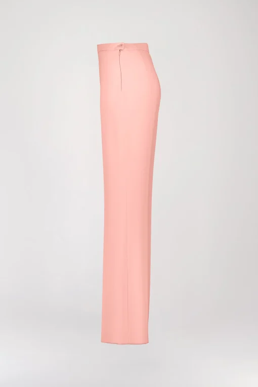 Pantalon fluide abricot