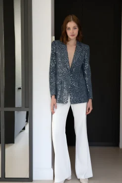 Pantalon fluide blanc cassé