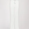 Pantalon fluide large blanc cassé