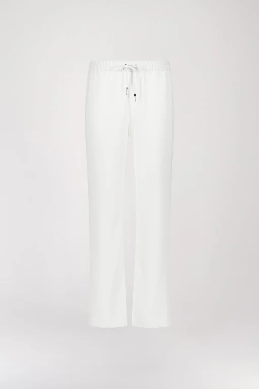 Pantalon fluide large blanc cassé