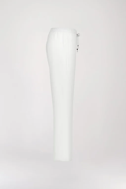 Pantalon fluide large blanc cassé