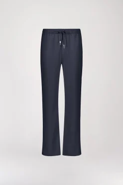 Pantalon fluide large marine