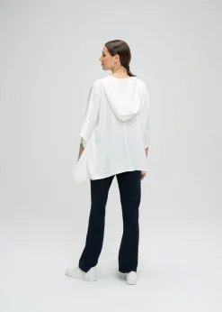 Pantalon fluide large marine