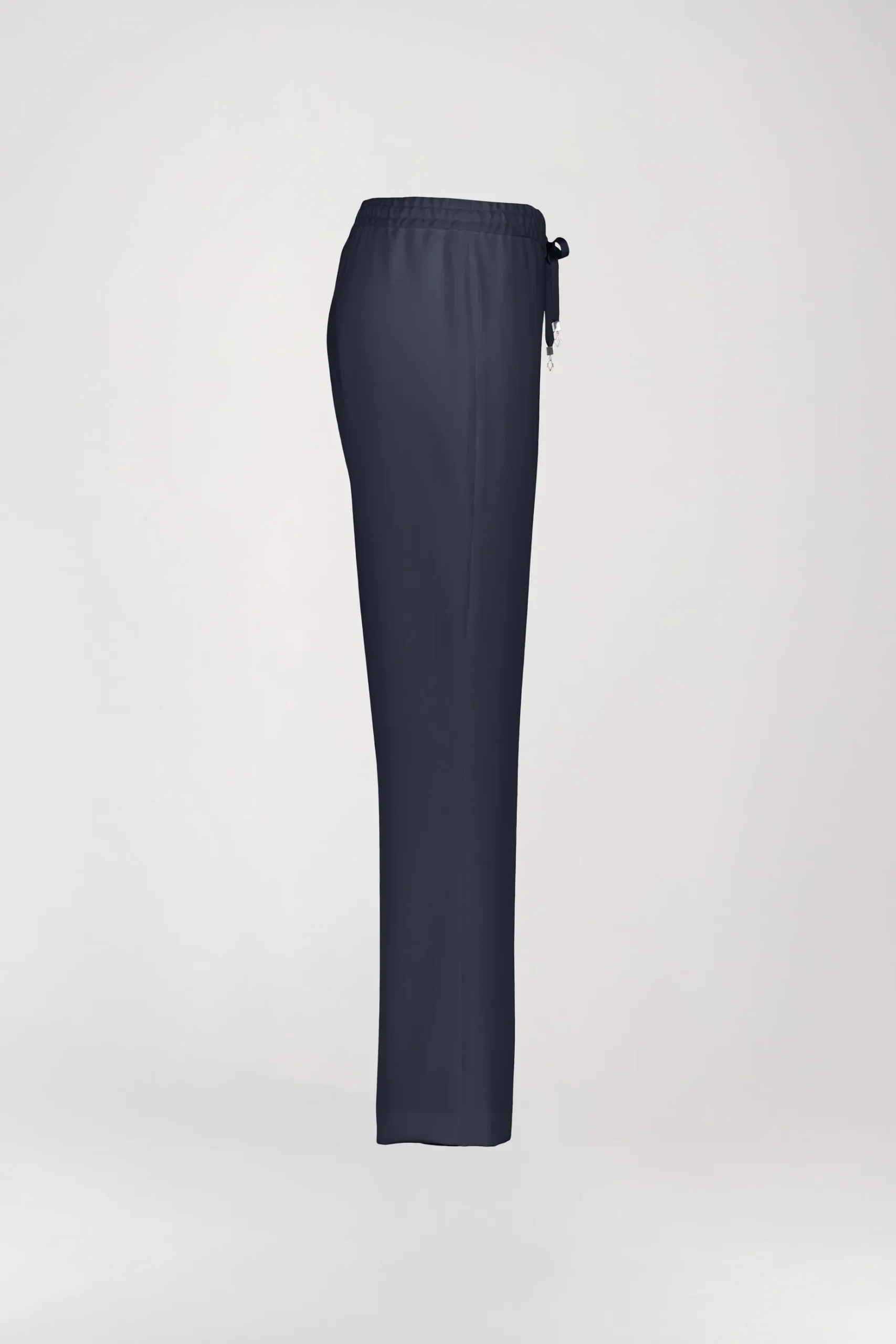 Pantalon fluide large marine