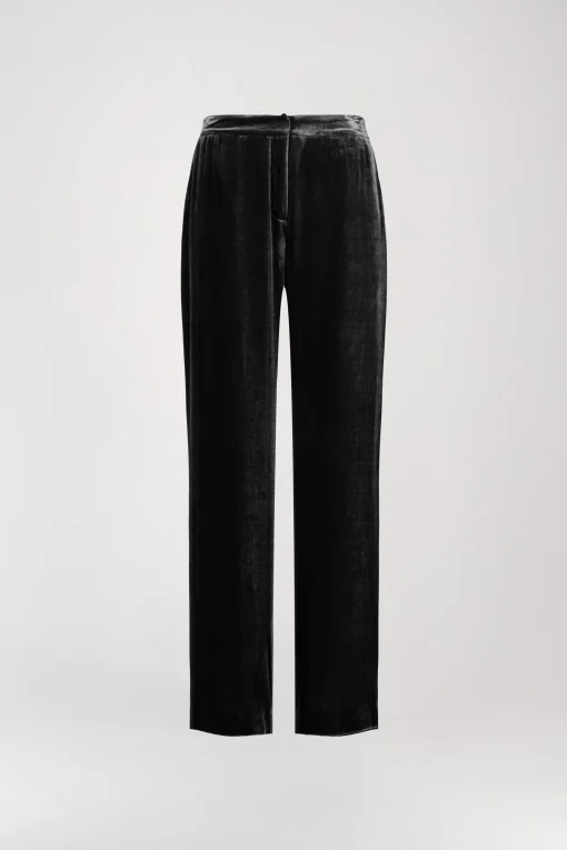 Pantalon large en velours noir