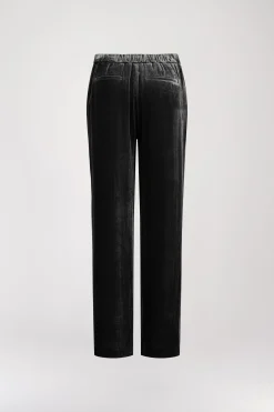 Pantalon large en velours noir