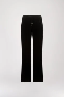 Pantalon taille haute velours noir