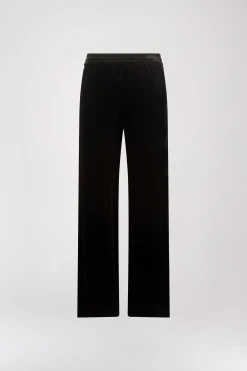 Pantalon taille haute velours noir