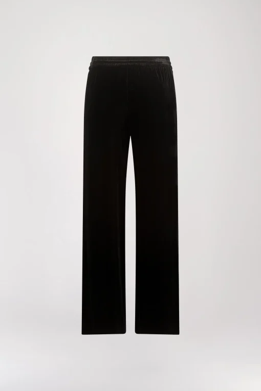 Pantalon taille haute velours noir
