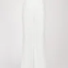 Pantalon évasé à pont blanc