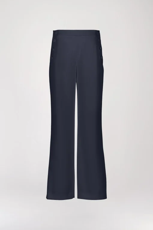 Pantalon évasé à pont marine