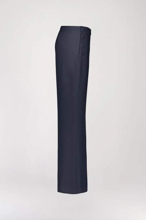 Pantalon évasé à pont marine