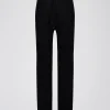 Pantalon évasé en maille fine