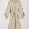 Parka mi-longue beige