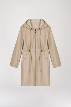 Parka réversible beige