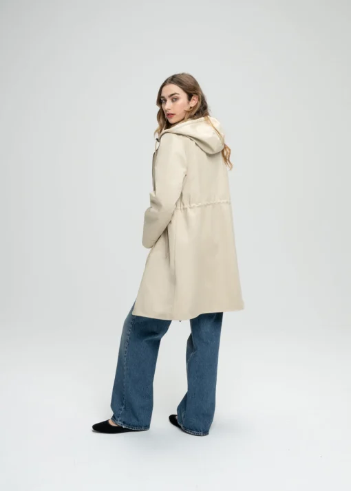 Parka réversible beige
